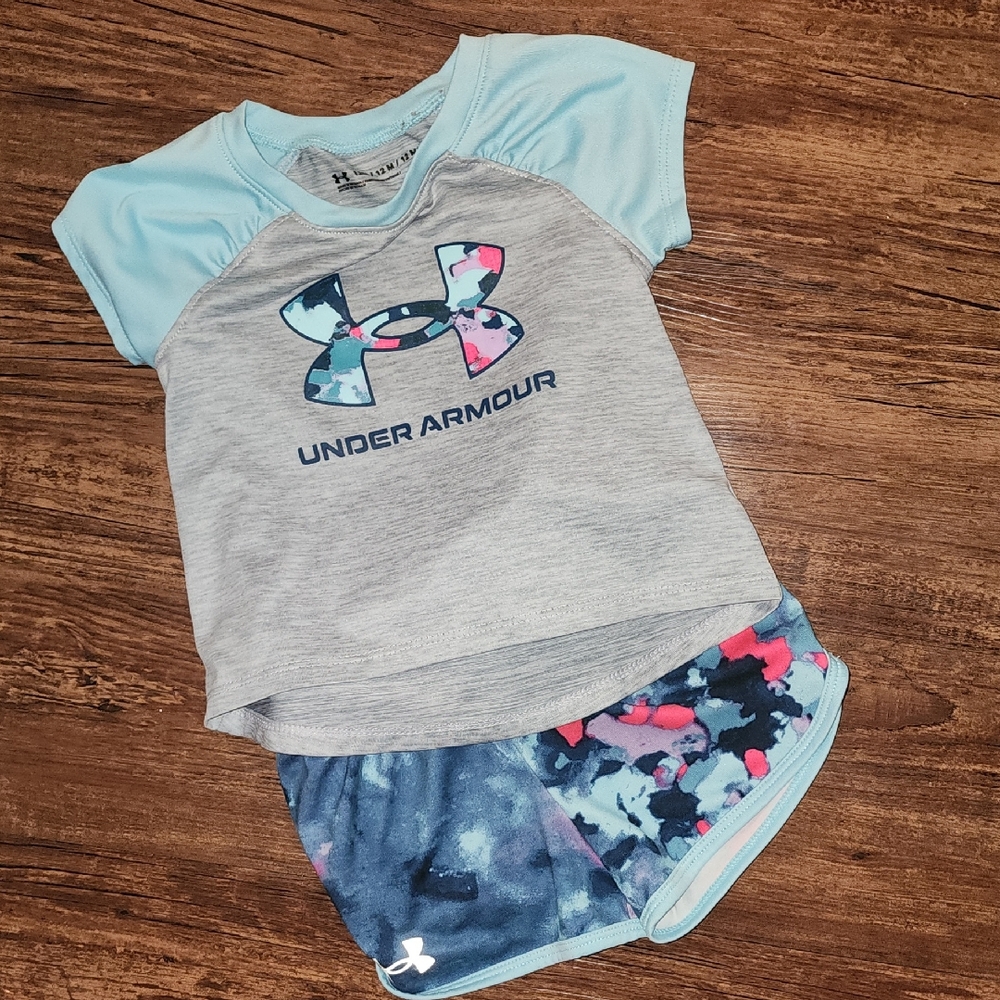 Under Armour Light Blue and Gray Kids' Set